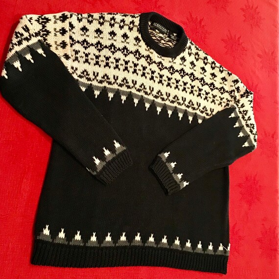 Retro Ski Fair Isle Sweater-Hong Kong