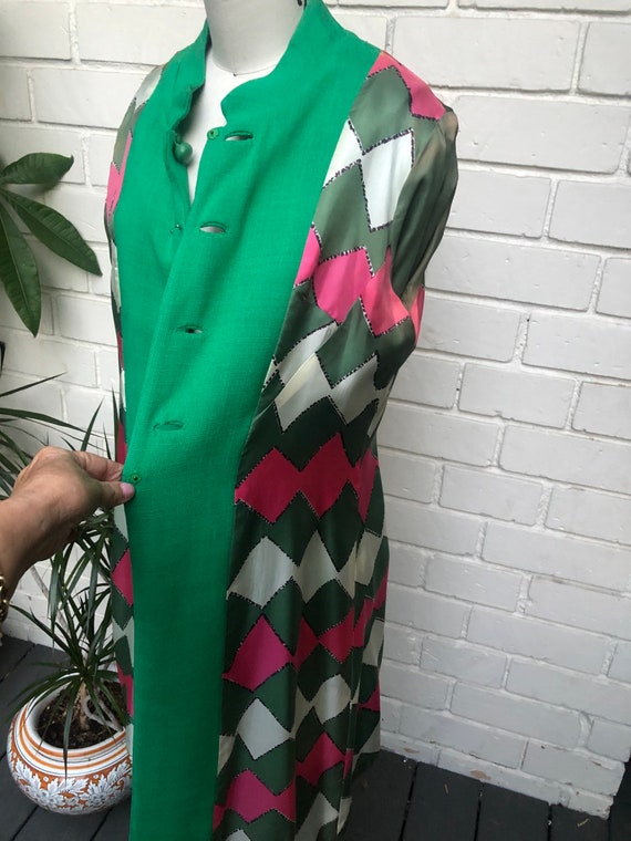 60s Mod Twiggy Nehru Collar Jacket - image 6