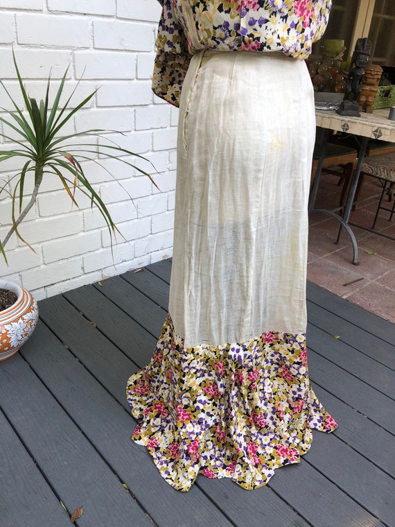 True Vintage 20s/30s Multi Layered Flounce Dress … - image 9