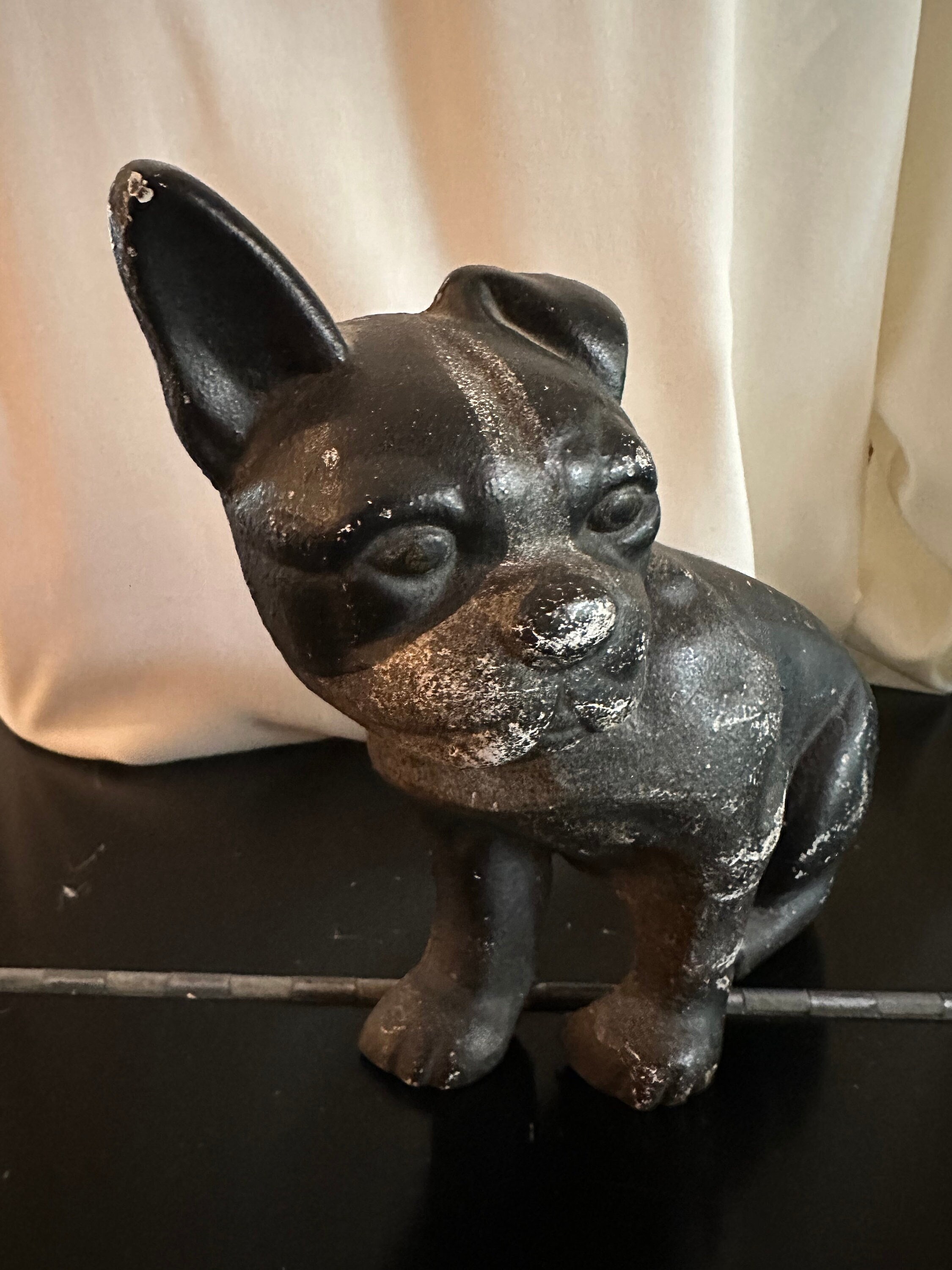 French Bull Dog Iron Door Stop 1930s Etsy