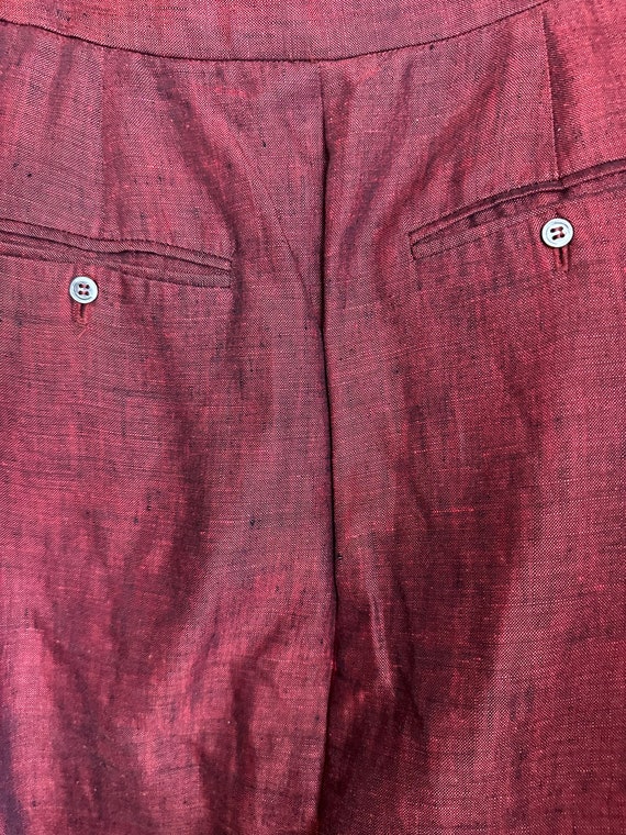 Perry Ellis!! Lightweight Rust Linen Suit - image 9