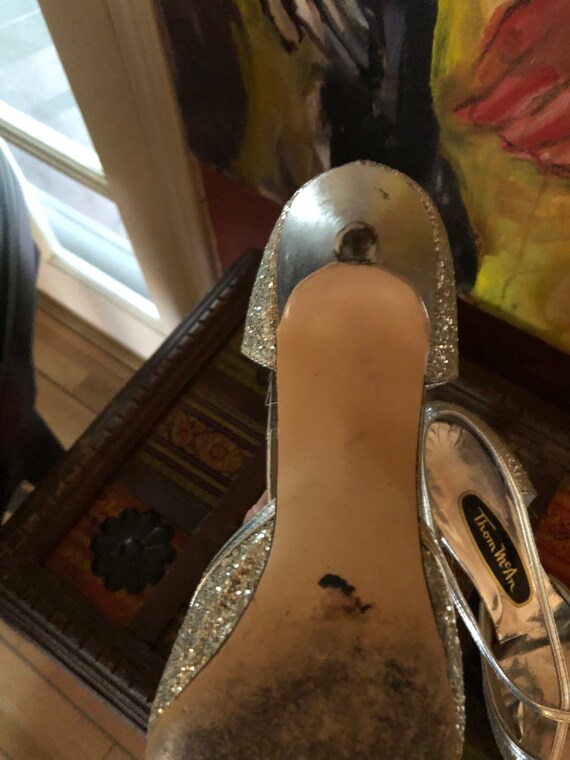 Thom McAn Knockout 60s Silver Glam Pumps - image 9