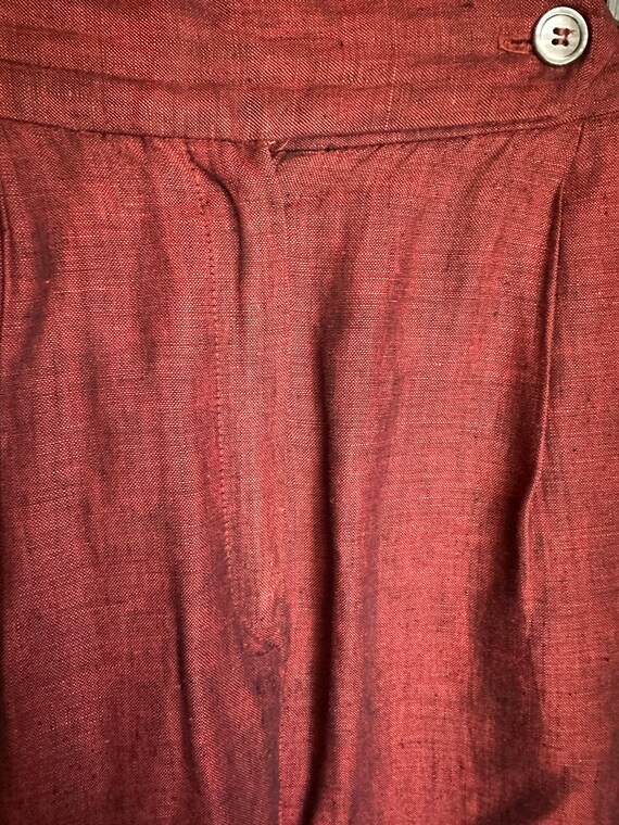 Perry Ellis!! Lightweight Rust Linen Suit - image 10