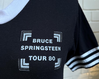 BRUCE!! True Vintage Springsteen  Concert Tour T Shirt 1980