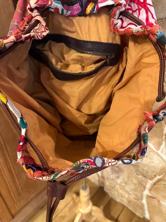 Boho Raj Repurposed Patchwork Quilted Handmade Kn… - image 9