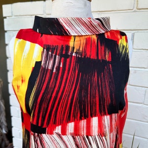 SoCal St John Artistic Mod Mock Turtle Neck Shift