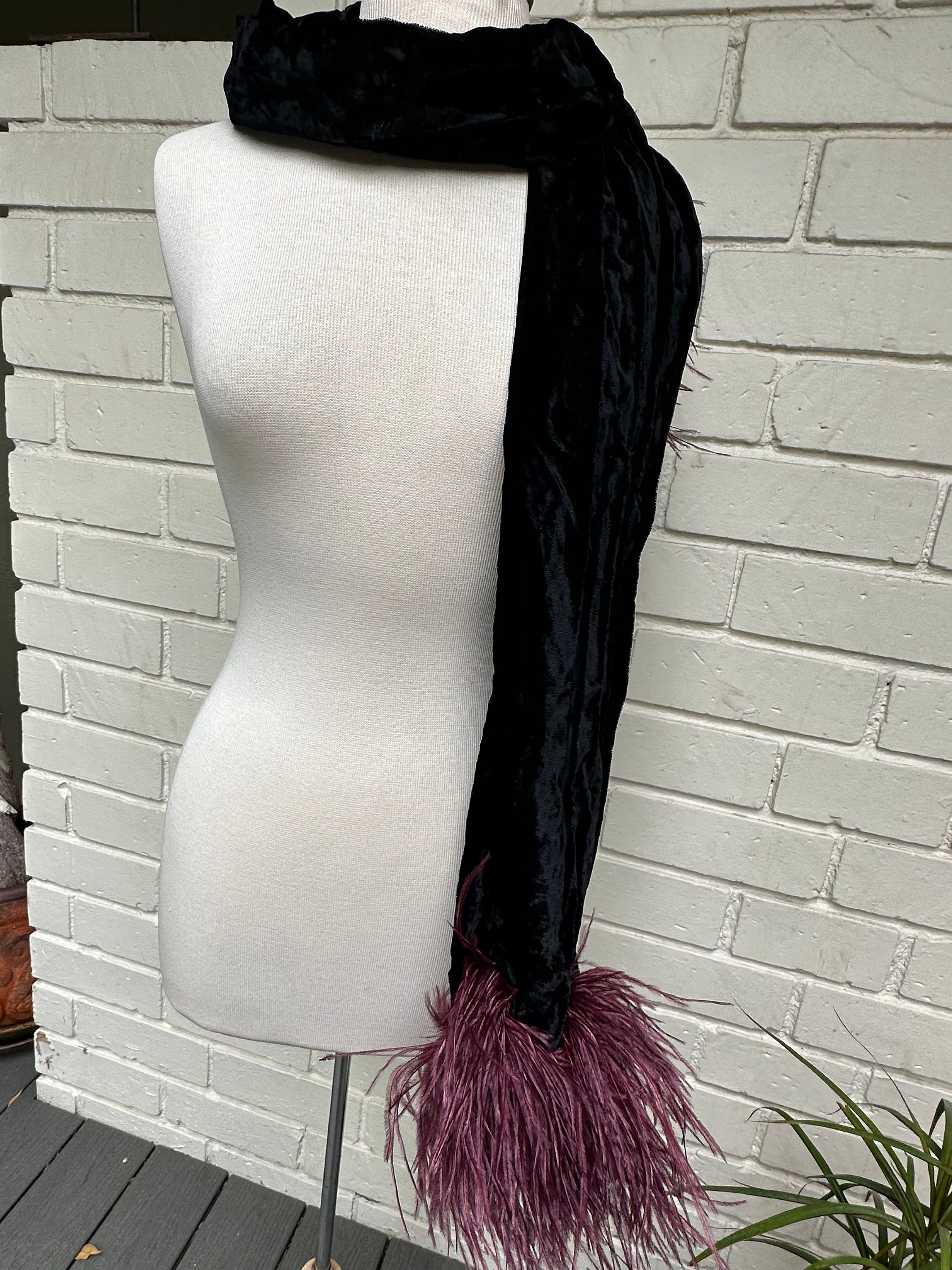 Ostrich Feather Boa Scarf Etsy