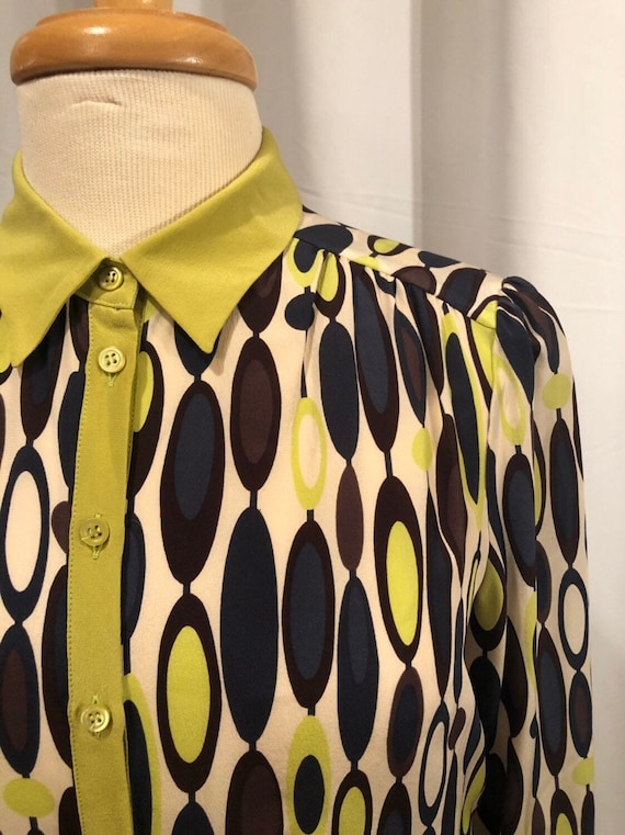 NWT!! Missoni Op Art Silk Button Up