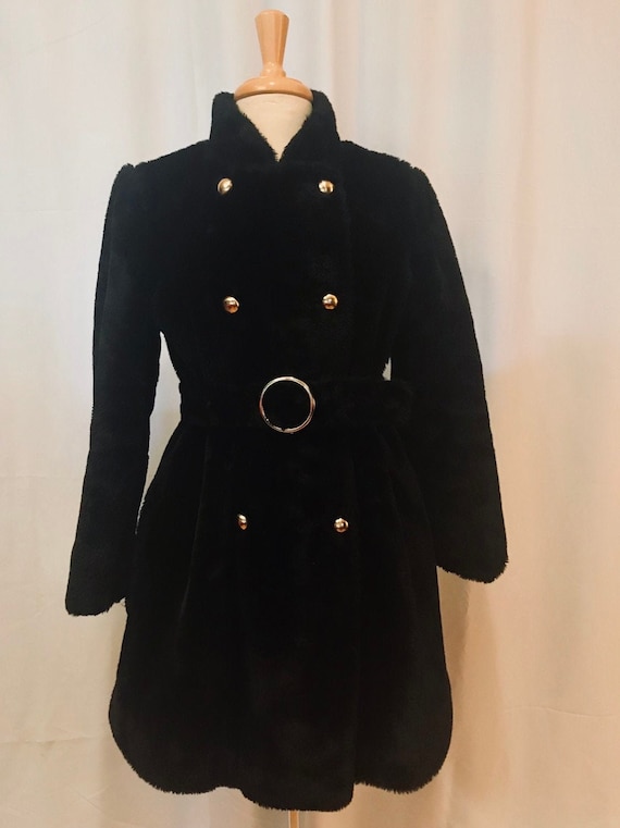 White Stag Mod Faux Fur Vegan Coat