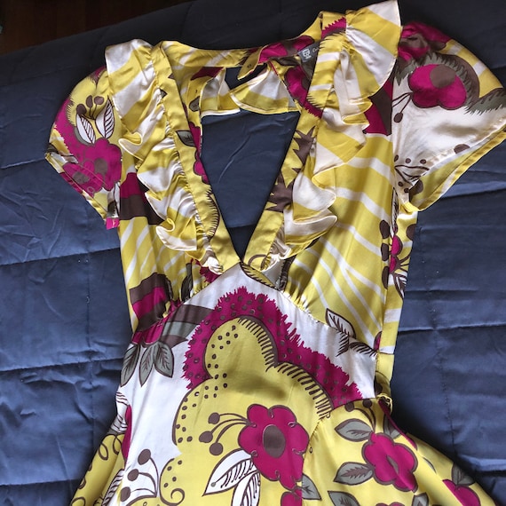 Celia Birtwell for Top Shop Silk Print Dress-new