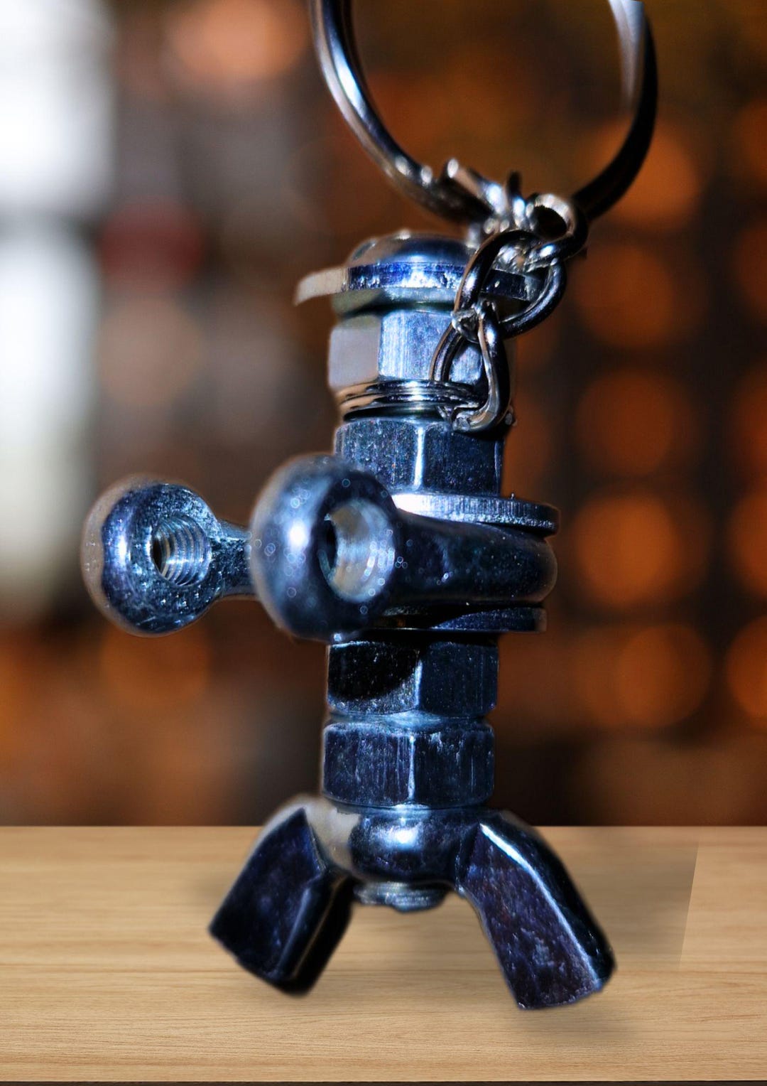 Nut Keychain Handmade Keychain (character With Nuts and Bolts, M6) - Etsy