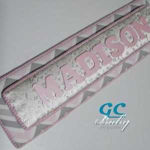 Princess Lux Upholstered Name Plaque Door or Wall Hanging for Girls