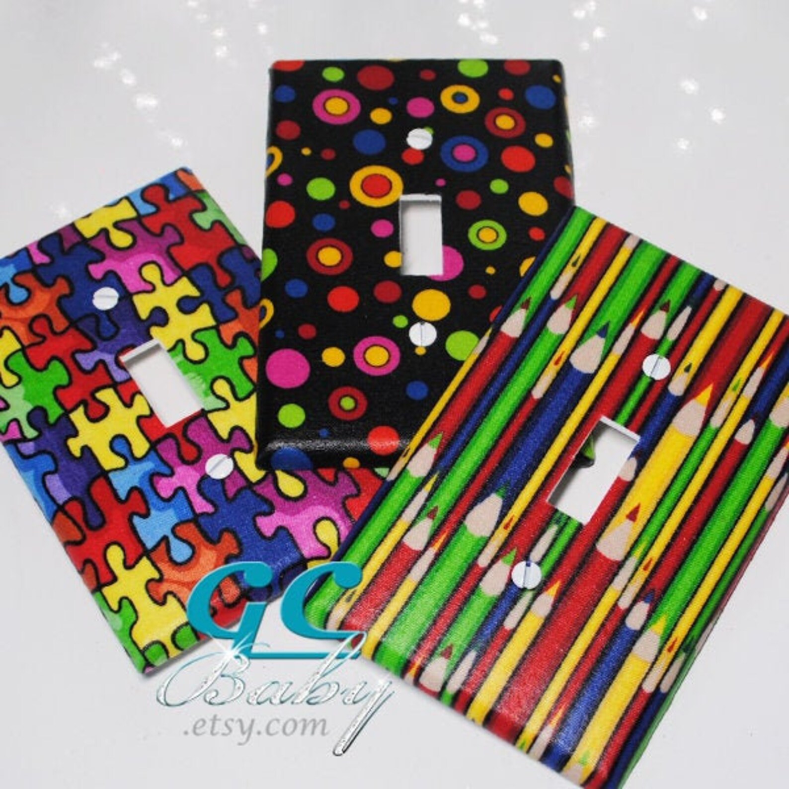 Kids Light Switch and Outlet Covers Any Cover Style Pole Etsy