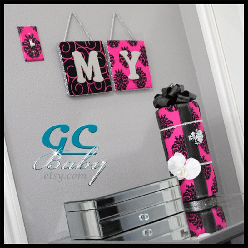 Light Switch & Outlet Covers in Hot Pink Black White 6 Etsy
