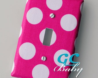 Polka Dot Light Switch and Outlet Covers - Pole, Rocker, Duplex, Toggle, Decorator