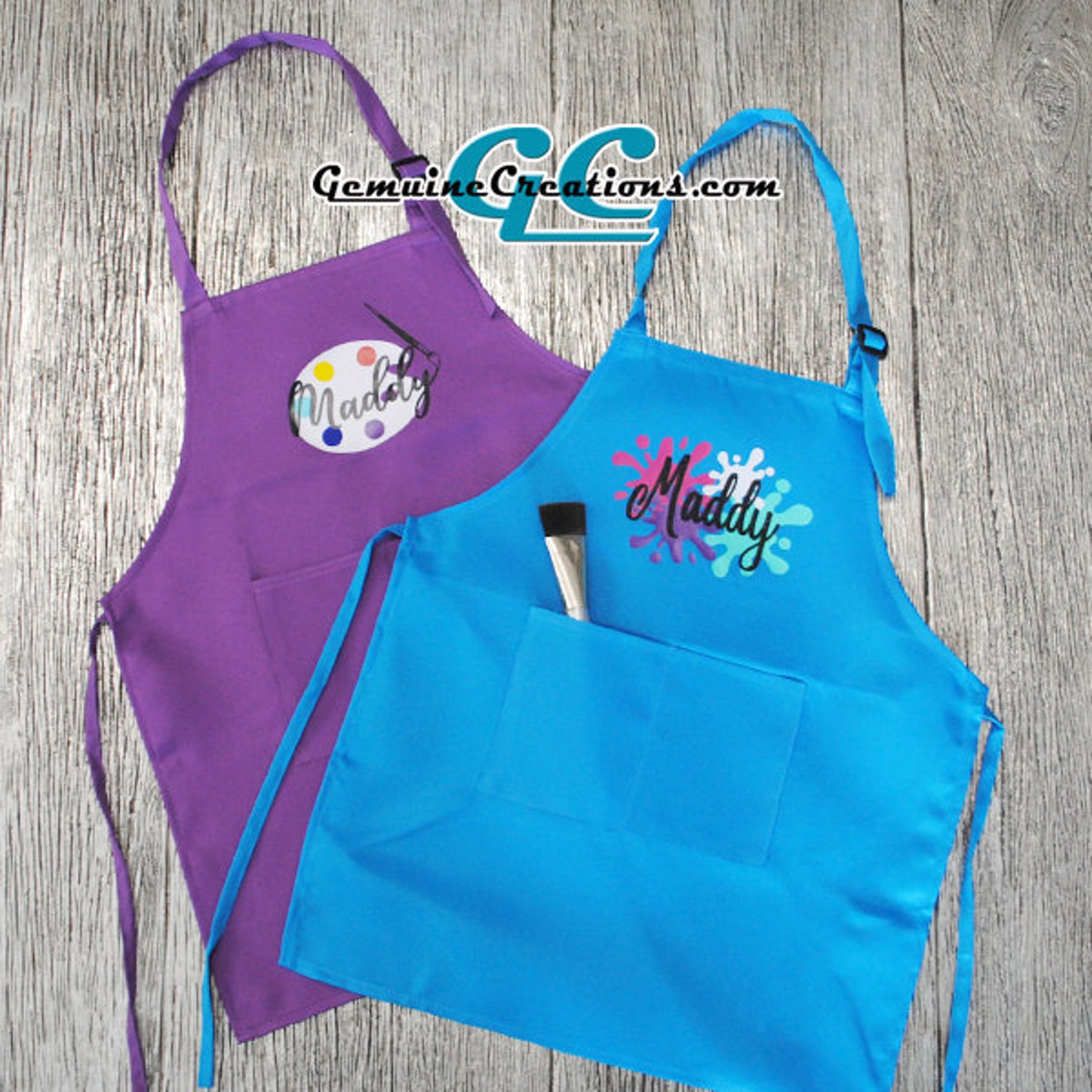 Personalized Art Apron for Kids Adults Toddlers Boys Girls Etsy