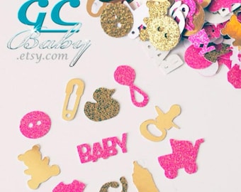 Custom BABY Boy Confetti - Any Color & Style Combination - Party or Baby Shower Accessory and Decoration