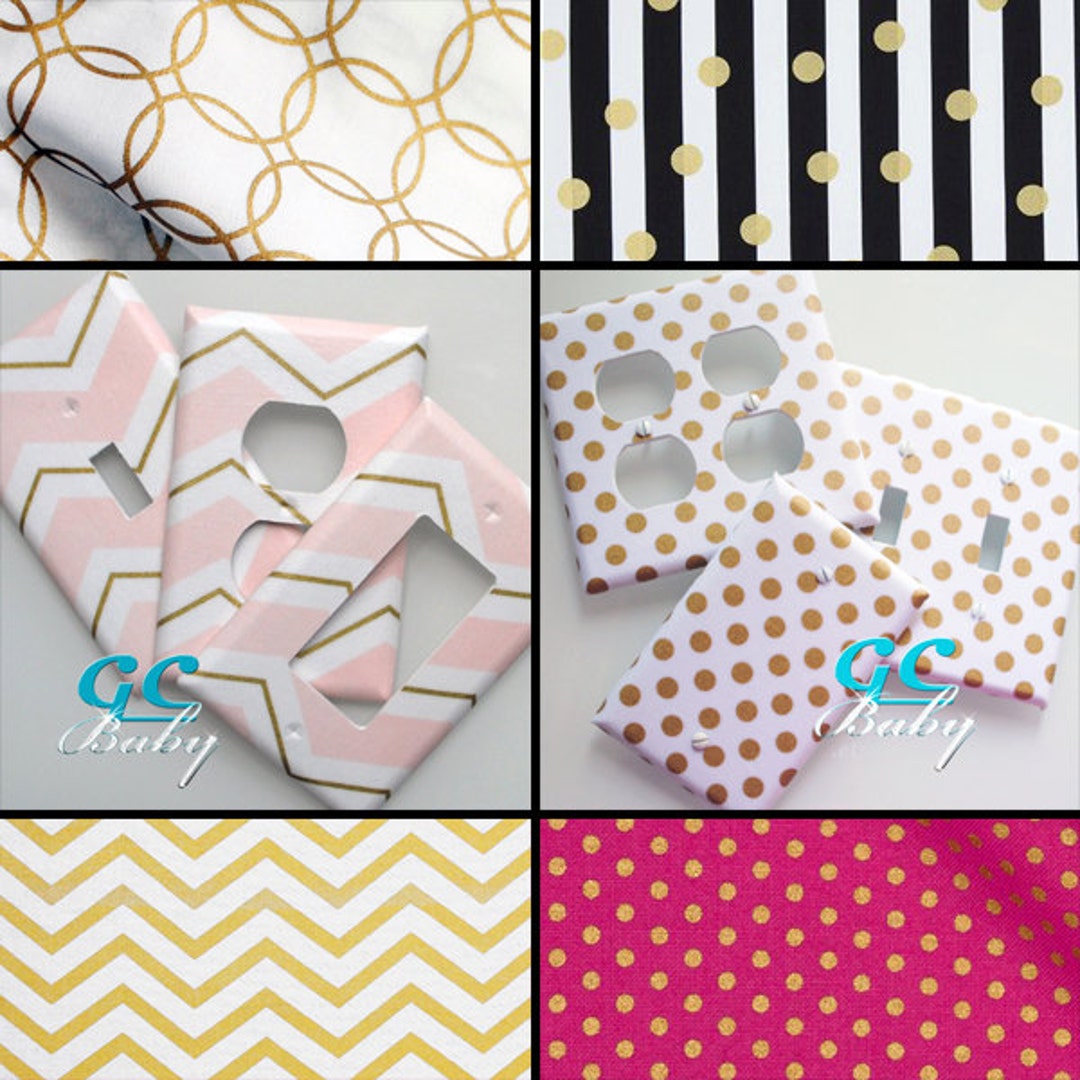 Gold Metallic Light Switch Cover Gold Outlet Covers Gold Etsy