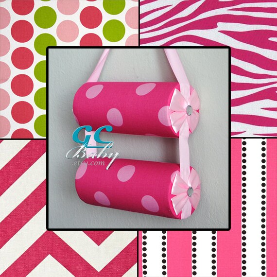 Custom Pink Fabric Headband Organizer: Hanging or Standing  display picture 1
