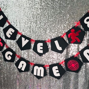 CUSTOM Laser Tag Banner, Paintball Birthday Banner, Boys Birthday Party Decoration, Game Banner