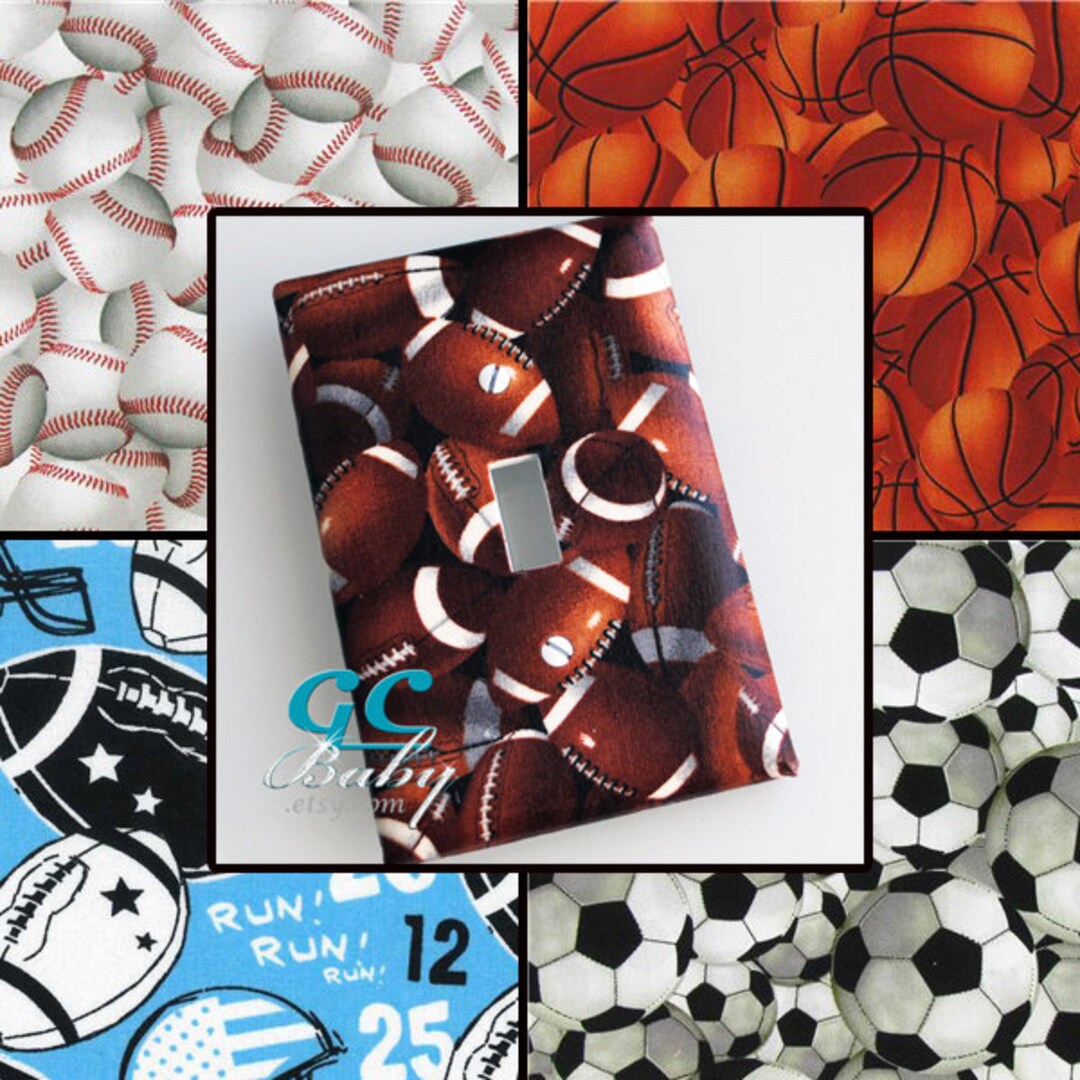 Sports Light Switch and Outlet Covers Any Cover Style Pole, Rocker