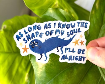 Blue Alien Jake the Dog Adventure Time Sticker