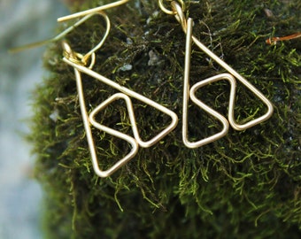 The Legend of Zelda Simple Triforce Twist Earrings