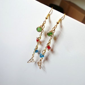 Extra Long Life Saving Spiritual Stones Earrings