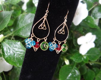 Spiritual Stone Teardrop Earrings