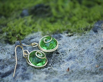 Kokiri Emerald Earrings