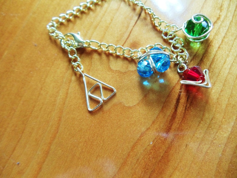 Ocarina of Time's Three Spiritual Stones Bracelet/Anklet image 1