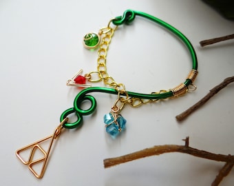 Spiritual Stone Wise Ear Bend in Green