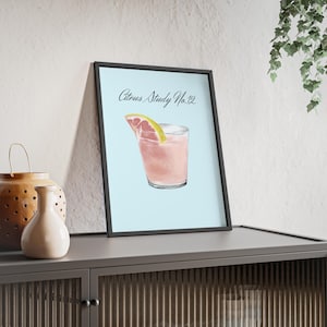 Pink Grapefruit Cocktail Poster | Poster