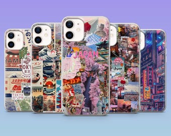 Japan Phone Case Tokyo Travel Cover for iPhone 17Pro, 16, 15, 14, 13, 12, Samsung S25, S24, S23Fe, S22, A16, A26,A56,Pixel 10