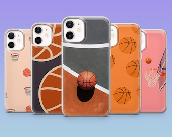 Basketball Phone Case Ball Sports Cover for iPhone 17Pro, 16, 15, 14, 13, 12, Samsung S25, S24, S23Fe, S22, A16, A26, A56, Pixel 10