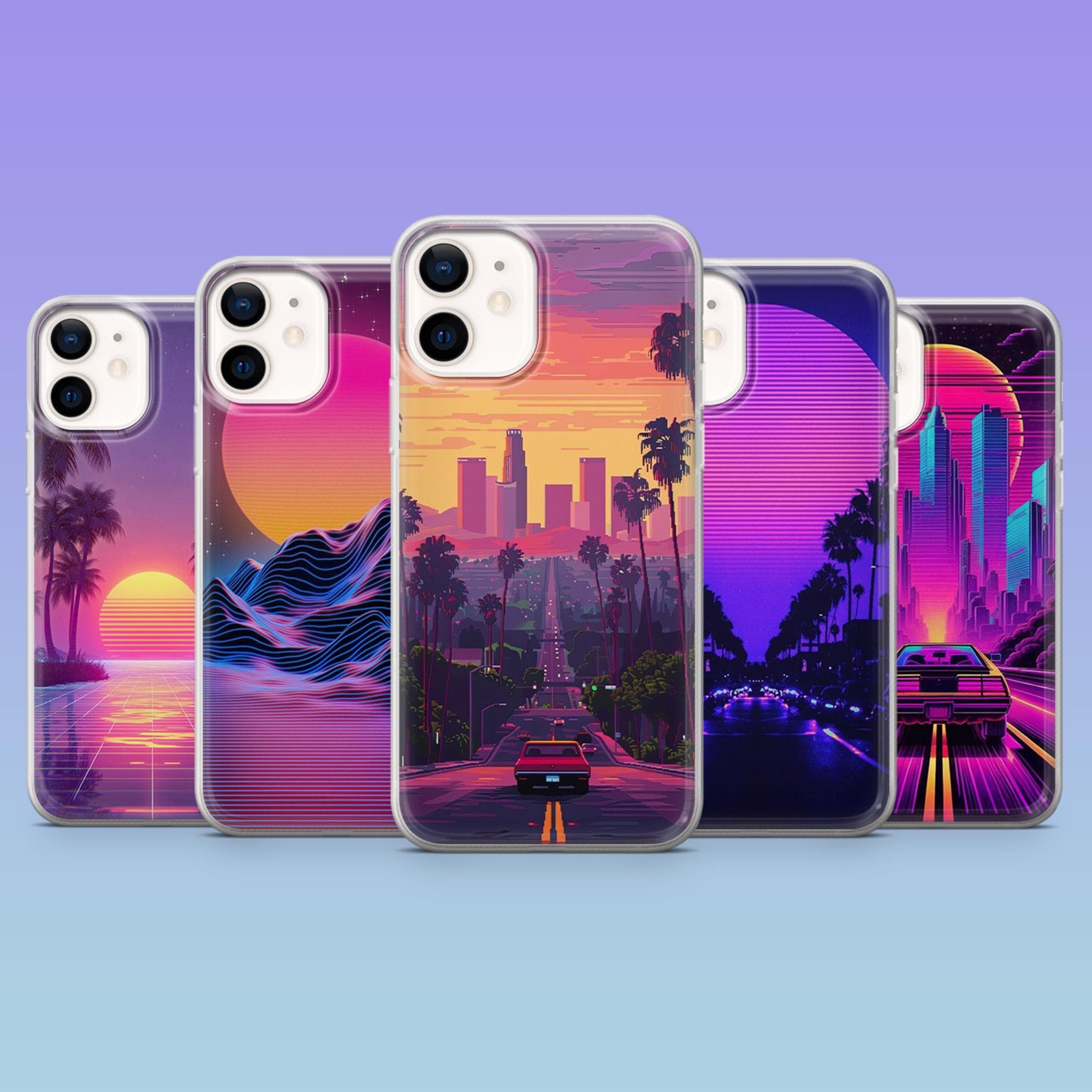 Synthwave Phone Case - Etsy