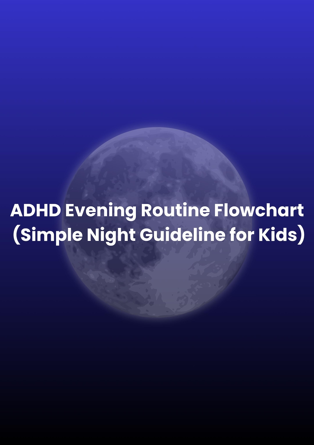 Evening Routine Chart for ADHD Kids | Homework + Bedtime Flow ...