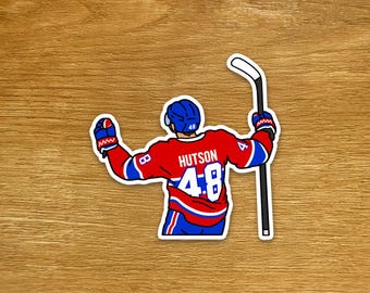 Lane Hutson Stickers Montreal Hockey Sticker Die Cut Sports Sticker Laptop and Water Bottle Stickers