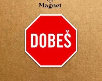 Jakub Dobes Stop Sign Magnet Montreal Hockey Die Cut Fridge Magnet