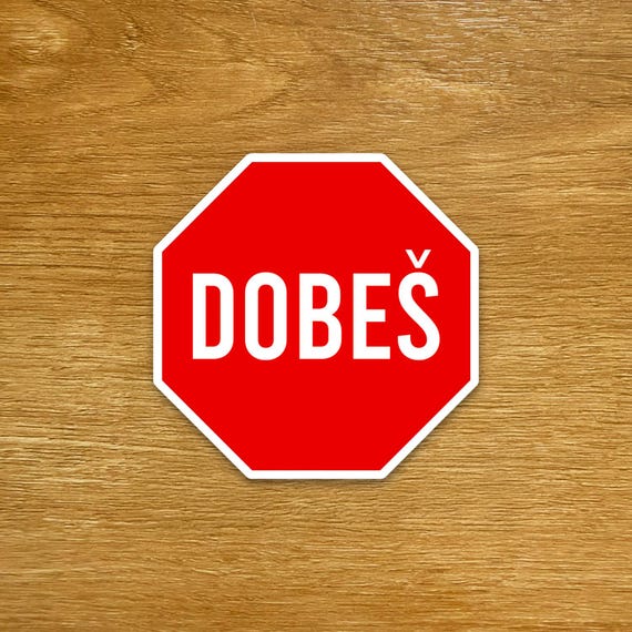 Jakub Dobes Stop Sign Montreal Hockey Sports Die Cut Laptop and Water Bottle Sticker