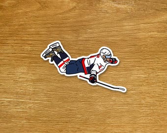 Alexander Ovechkin Stickers Washington Hockey Sticker Die Cut Sports Sticker Laptop and Water Bottle Stickers