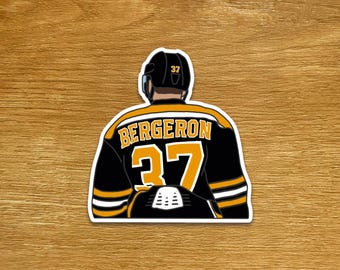 Patrice Bergeron Aufkleber Boston Hockey Sticker Gestanzter Sportaufkleber