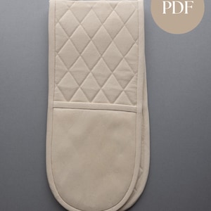 Modello di cucito per guanto da forno doppio - File digitale PDF stampabile
