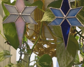 Stained Glass Star Ornament – Made to Order | Custom Colours Available