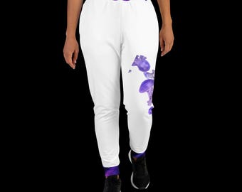 Pantaloni da jogging da donna in tessuto riciclato con stampa integrale:
