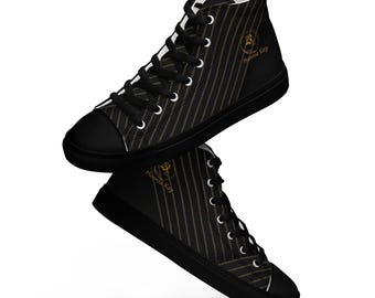 Men’s high top canvas shoes