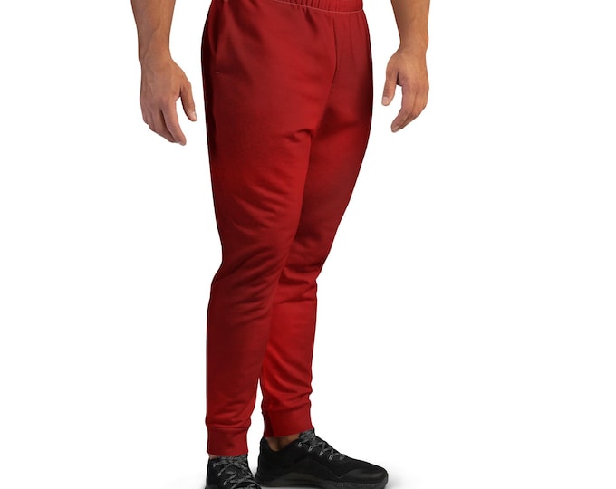 Featured listing image: Men's Recycled Polyester Joggers: Slim Fit, Fleece Lined, Cuffed Legs