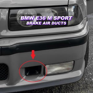 Conductos Aire Freno Compatible BMW E36 Pack M | Tomas Refrigeracion 72mm 50mm | Reemplaza OEM 51712233361 | Mejora Vano Motor | Petg Asa