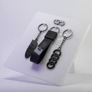 Llavero Audi R8 Personalizado | Kit Accesorios Audi V10 Quattro | Regalo Original Petrolhead | Lanyard Emblema Superdeportivo Aleman