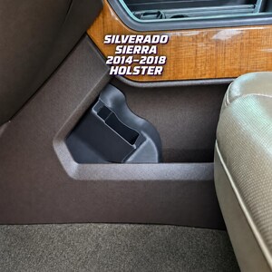 Silverado Sierra 2014–2018 Console Pocket Holster for Glock 19